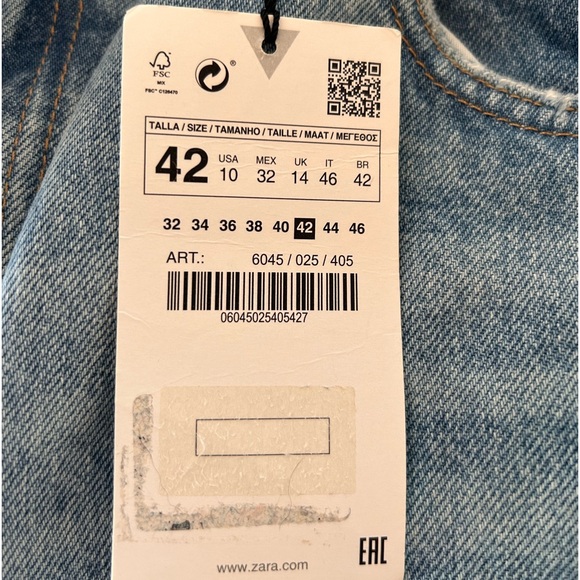 Zara wide leg straight jeans - Picture 3 of 4